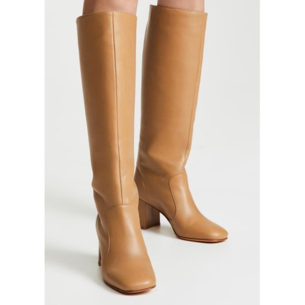 Maryam Nassir Zadeh Lune Knee High Boots in Camel size 36